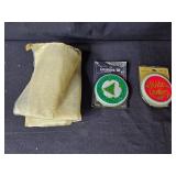 Holiday Decor Collection with Pine Wreath, Sleigh Centerpiece, Bows, and Storage Box