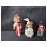 Holiday Decor and Party Supplies Lot with Stockings, Ornaments, Napkins, and Tablecovers