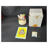 Christmas Holiday Decor Collection with Dreamscicles Figurine, Hello Cucumber Music Box, Santa Hat, and Party Supplies