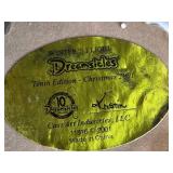 Christmas Holiday Decor Collection with Dreamscicles Figurine, Hello Cucumber Music Box, Santa Hat, and Party Supplies