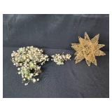 Holiday Decor Collection with Lenox Plate, Barbie Plate, Wreaths, and Disney Ornament