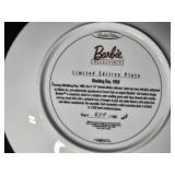 Holiday Decor Collection with Lenox Plate, Barbie Plate, Wreaths, and Disney Ornament