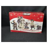 Kirkland Kids and Snowman Scene Holiday Figurine Set