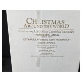 Set of Collectible Barbie Plates and Figurines Including Christmas Around the World, Snowbabies, and Dreamscicles