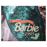 Set of Collectible Barbie Plates and Figurines Including Christmas Around the World, Snowbabies, and Dreamscicles