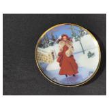 Set of Collectible Barbie Plates and Figurines Including Christmas Around the World, Snowbabies, and Dreamscicles