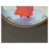 Set of Collectible Barbie Plates and Figurines Including Christmas Around the World, Snowbabies, and Dreamscicles