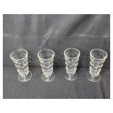 Collection of 4 Glass Tumblers, Brass Wall Sconce with Shade, Grouse Ashtray, and Tape Measure