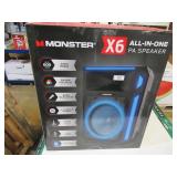NEW Monster X6 All-in-One PA Bluetooth Speaker