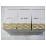 Luminara Set of Three Glass Ornaments with Flameless Tealight Candle - Harvest