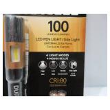 NEW Duracell 100 Lumen LED Pen Light  Ultra-Light Compact Design w/ 4 Modes and 2-AAA Batteries Included