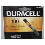 NEW Duracell 100 Lumen LED Pen Light  Ultra-Light Compact Design w/ 4 Modes and 2-AAA Batteries Included