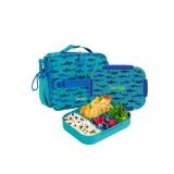 NEW Bentgo 2-Piece Kids Snap & Go Lunch Set: Leak-Proof Lunch Box & Deluxe Insulated Lunch Bag - Shark