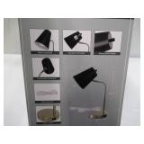 NEW LAMPz®15.5in Soho Desk Lamp with Charging Port - Brass with Black Shade