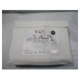 NEW Color Sense 1200 Thread Count Cotton Blend 6 Piece Sheet Set - Queen White