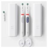NEW Oral-B Pro Clean X Rechargeable Toothbrush, 2 Pack + 3 Brush Heads