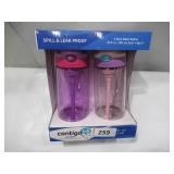 NEW Contigo® Kids 20-oz Water Bottle with AUTOSPOUT® Lid, 2-Pack - Pink/