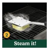 NEW Cuisinart Outdoors 5 Piece Grill Tool Set - Steam Cleaner