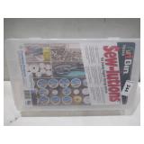 NEW ArtBin 7003AB Sew-Lutions Sewing Supply Storage System with Lift-Out Thread Spool Tray, [1] Plastic Storage Case, Clear