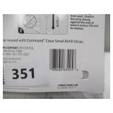 NEW 3M Command Mini Wall Hooks, Clear 48 Hooks + 48 Command Strips