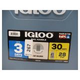 NEW Igloo 30-Quart Cooler, 41 Cans Capacity - Ice Blue