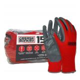NEW 15 Pairs of Grease Monkey Nitrile Grip Gloves - LARGE