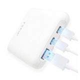 NEW Tech Squared10K mAh Power Bank with USB-C PD 20W and USB-A, 2 pk.