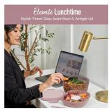 NEW Bentgo All-in-One Tinted Glass Salad Container - Blush Pink