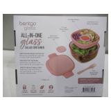NEW Bentgo All-in-One Tinted Glass Salad Container - Blush Pink