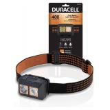 Duracell 400 Lumen Dual-Beam LED Headlamp - Comfortable and Ultra-Strong Design with 3 Modes and 3-AAA Batteries Included.