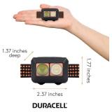 Duracell 400 Lumen Dual-Beam LED Headlamp - Comfortable and Ultra-Strong Design with 3 Modes and 3-AAA Batteries Included.