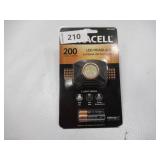 NEW  Duracell 200 Lumen LED Headlamp - Comfortable and Ultra-Strong Design with 3 Modes and 3-AAA Batteries Included