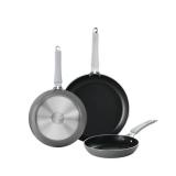 NEW Tramontina 3-Pack Fry Pans with Nonstick Interior - Charcoal