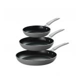NEW Tramontina 3-Pack Fry Pans with Nonstick Interior - Charcoal