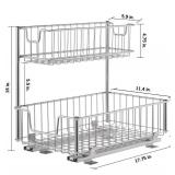 TRINITY Wire Undersink Organizer with Slide, 1-pack