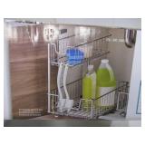 TRINITY Wire Undersink Organizer with Slide, 1-pack