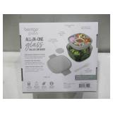 NEW Bentgo All-in-One Tinted Glass Salad Container - Soft Khaki Green/Gray
