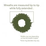 Vickerman A861044LED 42" Camdon Fir Wreath LED 150 Multi Color Lights