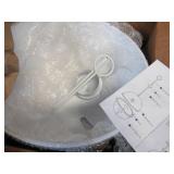 Vickerman 36 Inch Shiny and Matte Ball Wreath - Silver