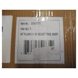 Vickerman 84" Plush Wine Velvet Christmas Tree Skirt - Tie Closure - Festive Red Colored