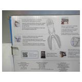 NEW Oceanic Adult Snorkeling Set - L/XL - White/Gray/Orange