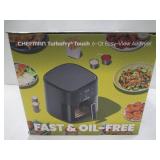 NEW Chefman TurboFry Touch 6-Quart Air Fryer, Includes 4 Cooking Presets - Black
