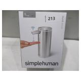 NEW SimpleHuman 9oz Rechargeable Sensor Soap Dispenser - 1 Pack