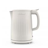 NEW Cuisinart Soho 1-Liter Double-Wall Electric Kettle with Cord Storage - Truffle