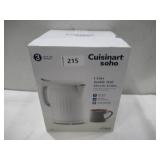 NEW Cuisinart Soho 1-Liter Double-Wall Electric Kettle with Cord Storage - Truffle