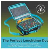 NEW Bentgo 2-Piece Kids Snap & Go Lunch Set: Leak-Proof Lunch Box & Deluxe Insulated Lunch Bag - Dinosaurs