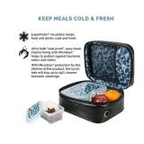 NEW Veronica Jamison Hampton Faux Leather Lunch Tote by Arctic Zone, Lunch Bag with Food Storage & Ice Pack - Black Croc