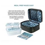 NEW Veronica Jamison Hampton Faux Leather Lunch Tote by Arctic Zone, Lunch Bag with Food Storage & Ice Pack - Black Croc