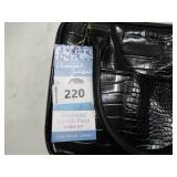 NEW Veronica Jamison Hampton Faux Leather Lunch Tote by Arctic Zone, Lunch Bag with Food Storage & Ice Pack - Black Croc