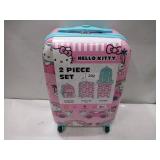 NEW Modern Sonic Kids Licensed 2-Piece Luggage Set - Hello Kitty